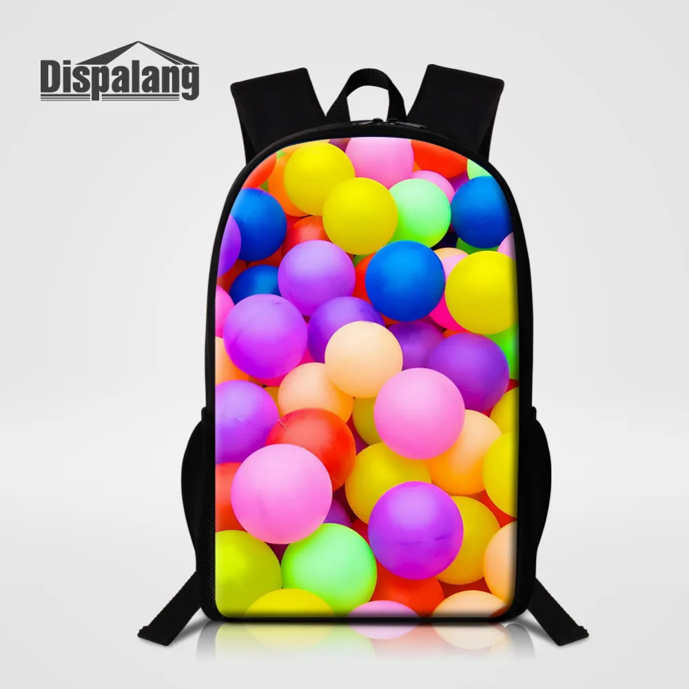 Dispalang Women Backpacks Colorful Balloon Print School Bags For Teenagers Girl's Travel