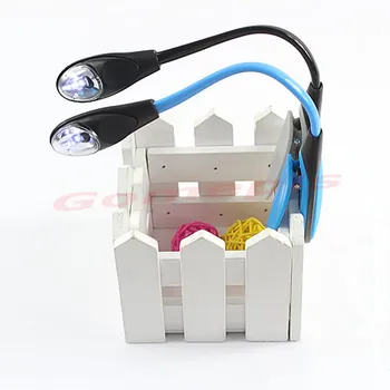 

Mini Flexible Light Clip-on Bright Booklight LED Travel Book Reading Lamp White Light