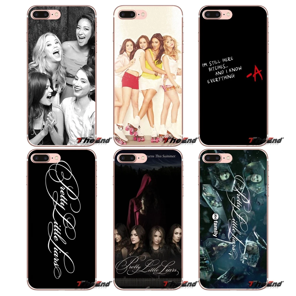 

For Apple iPhone X 4 4S 5 5S SE 5C 6 6S 7 8 Plus 6Plus 7plus 8plus Fundas Coque Pretty Little Liars PLL Transparent TPU Case