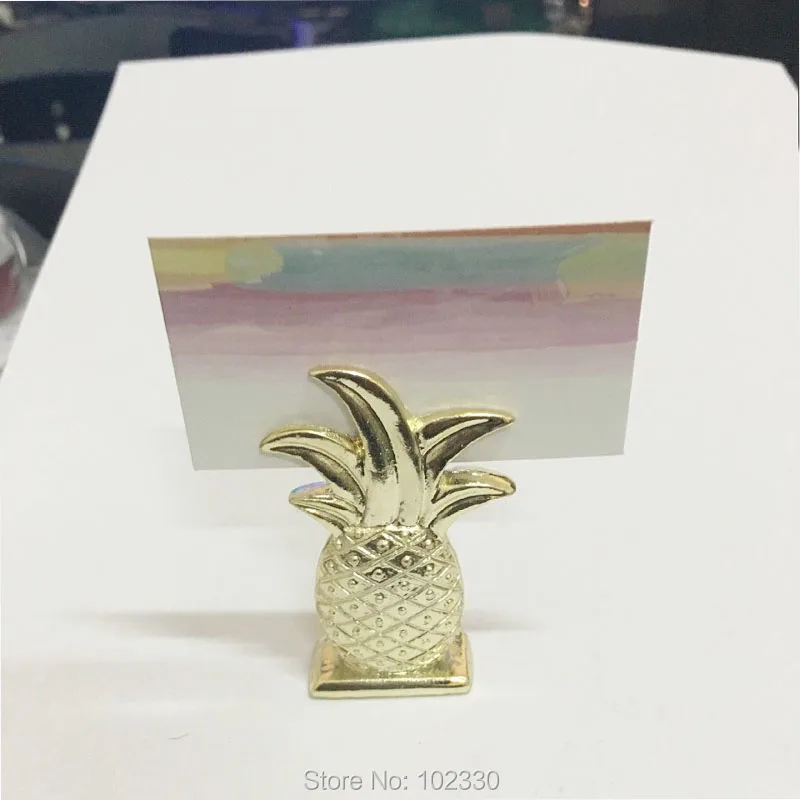 Gold Pineapple 1 Set Novelty Wedding FavourSeating Card Stand Holder Gold Pineapple 1 Set Novelty Wedding FavourSeating Card Stand Holder