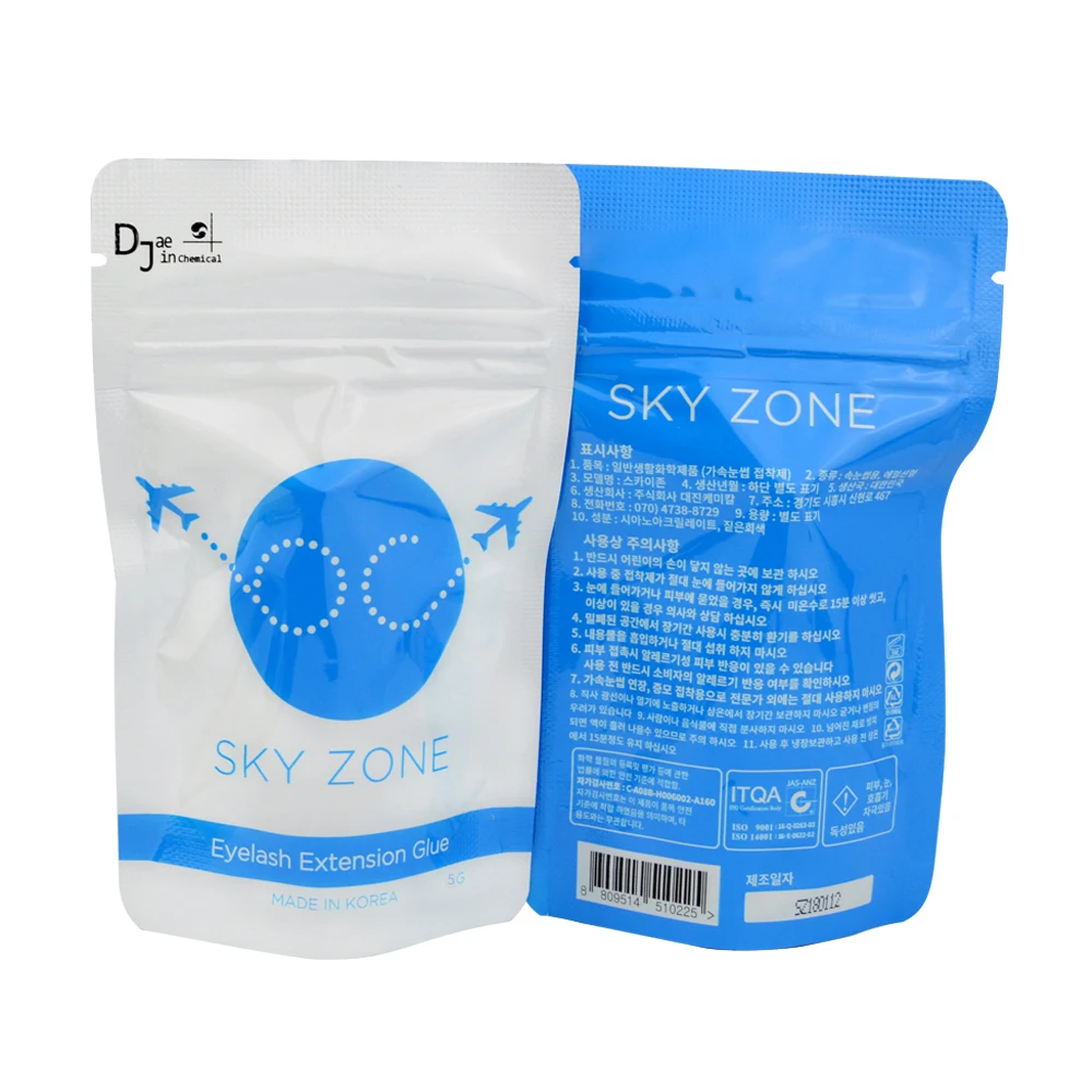5 г, клей SKY ZONE для наращивания ресниц, срок службы более 6 недель, Быстросохнущий профессиональный клей для ресниц из Кореи