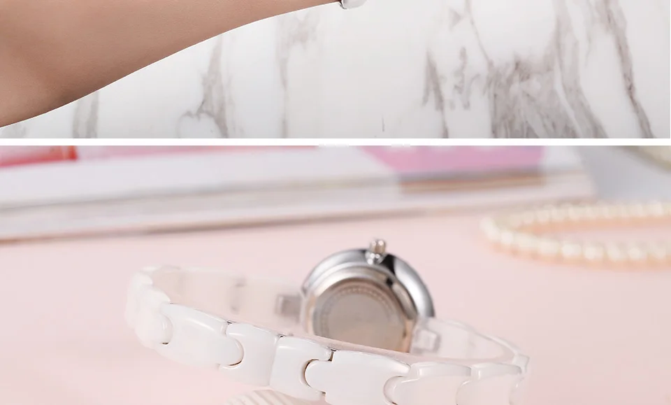 IBSO новые высококачественные женские часы с керамическим ремешком Модные кварцевые часы с циферблатом женские часы с кристаллами