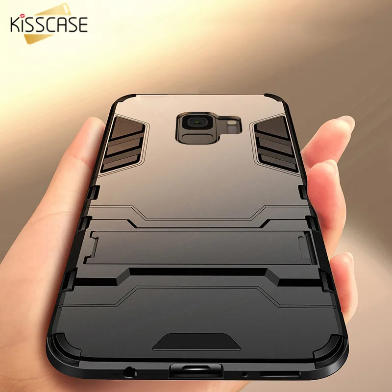 

KISSCASE Armor Phone Case For Samsung Galaxy A7 A5 2017 A8 Plus 2018 Anti-Fall Case For Samsung S8 S9 Plus S7 Shockproof Cover