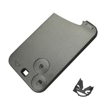 

OkeyTech 1pcs/lot High Quality 2 button Remote Key Smart Car key Shell For Renault Espace Laguna 2 3 Key Card Case without blade