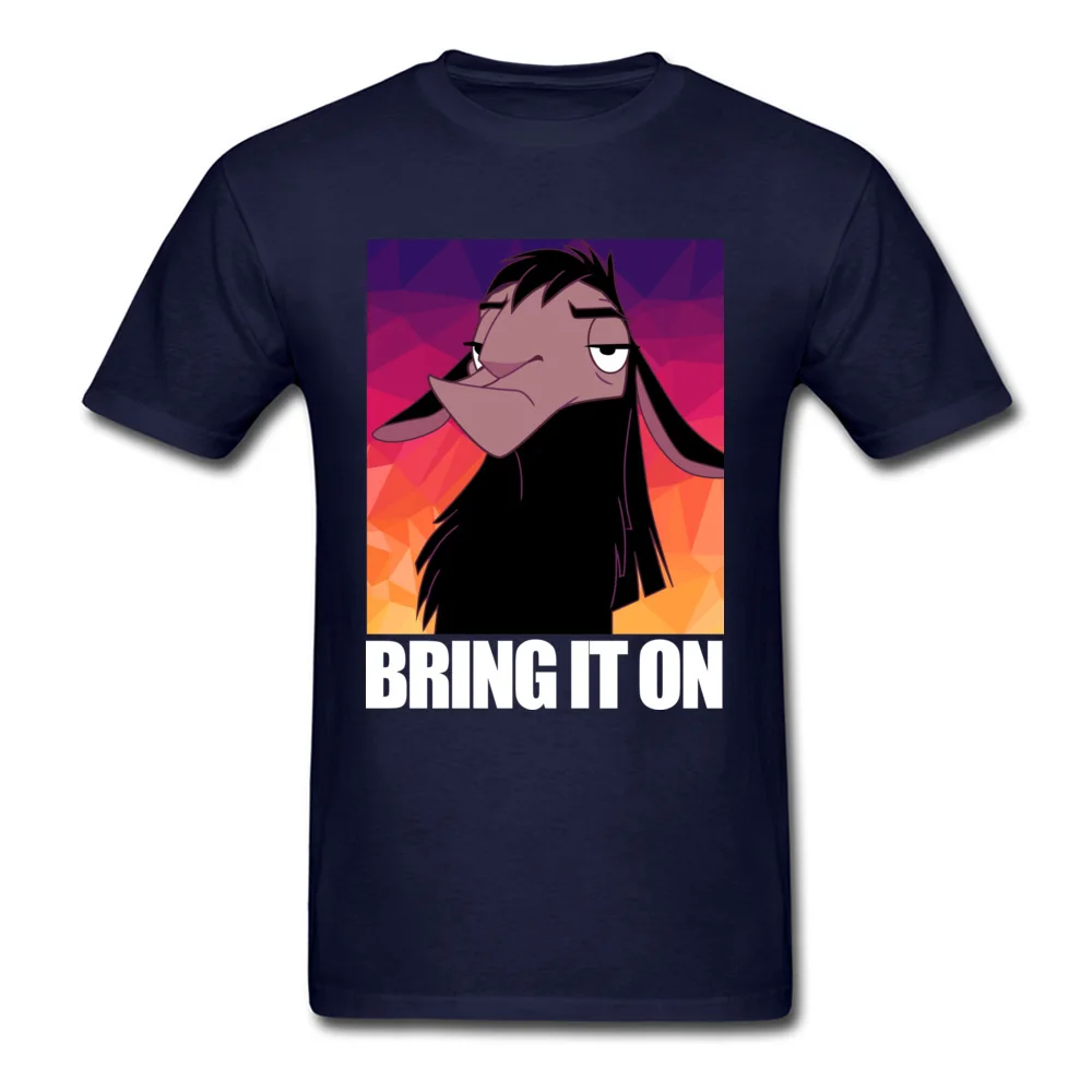 Bring It On Funny Tops Shirts Short Sleeve for Men 100% Cotton Fall O-Neck Top T-shirts Leisure Tops Tees Fashion Bring It On navy