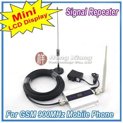  LCD Display !!! Mini GSM 900Mhz Mobile Phone Signal Booster , GSM Signal Repeater , Cell Phone Amplifier With Cable + Antenna 