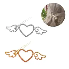 2 шт Металлические бусины со стразами заколки для волос ретро выдалбливают заколки для волос ювелирные изделия для женщин девочек укладки волос(золотой, белый