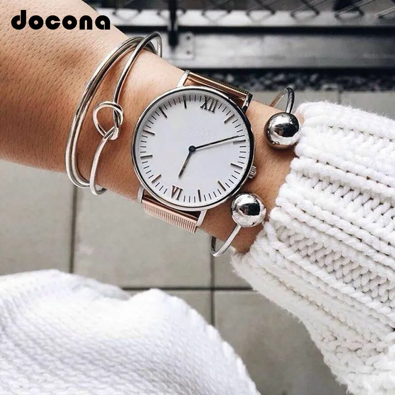 

Docona 3pc/set Bohemia Geometric Silver Knot Hand Cuff Charm Adjustable Bracelet Bangle Set Women Fashion Accessories 6136