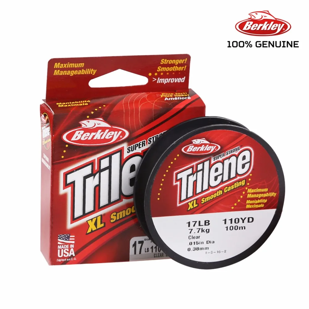 Berkley Trilene XL 100m Monofilament Fishing Line Clear FinishTackle