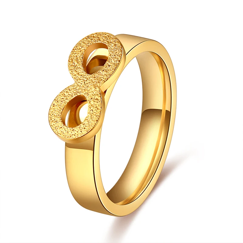 

CACANA Stainless Steel Rings For Women 8 style Ring Personalized Custom Fashion Jewelry Wholesale NO.R214 Drop shipping