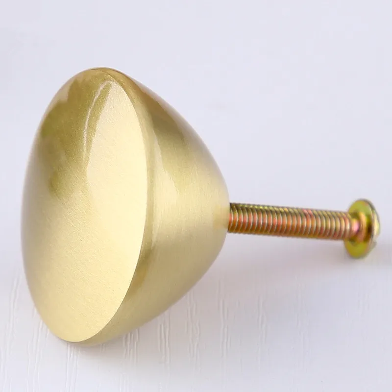 

European-style wardrobe door handle Nordic gold brass handle modern minimalist window drawer handle