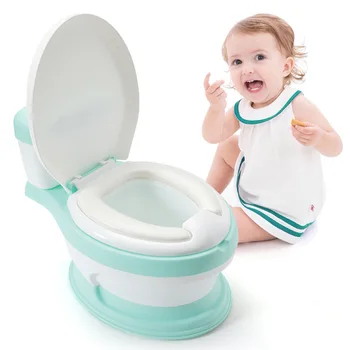 

New Baby Infant Potty Seat Simulation Children Bedpan Portable Toilet Training Urinal Kids Potties Ergonomic Backrest Pot Design