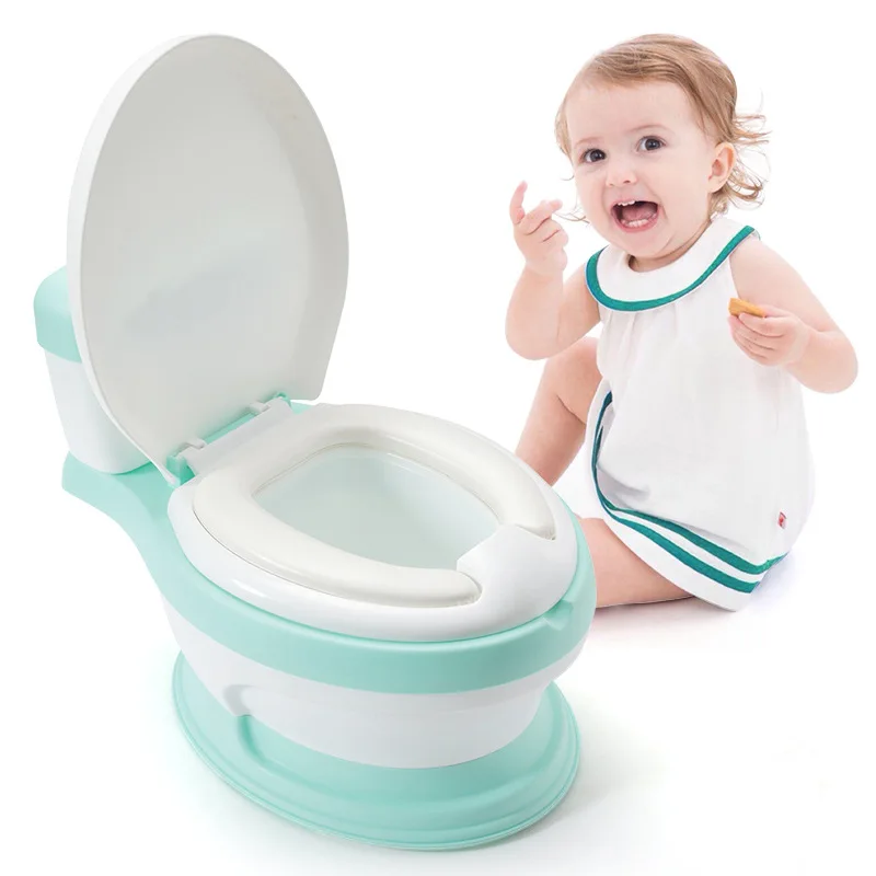  New Baby Infant Potty Seat Simulation Children Bedpan Portable Toilet Training Urinal Kids Potties 