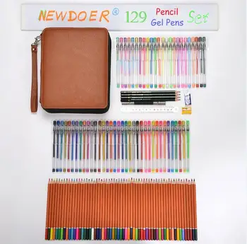 

Painting Set 1 set of high-quality (129 Item) 60-color painting pencil sharpener +60 Color Gel Secret Garden