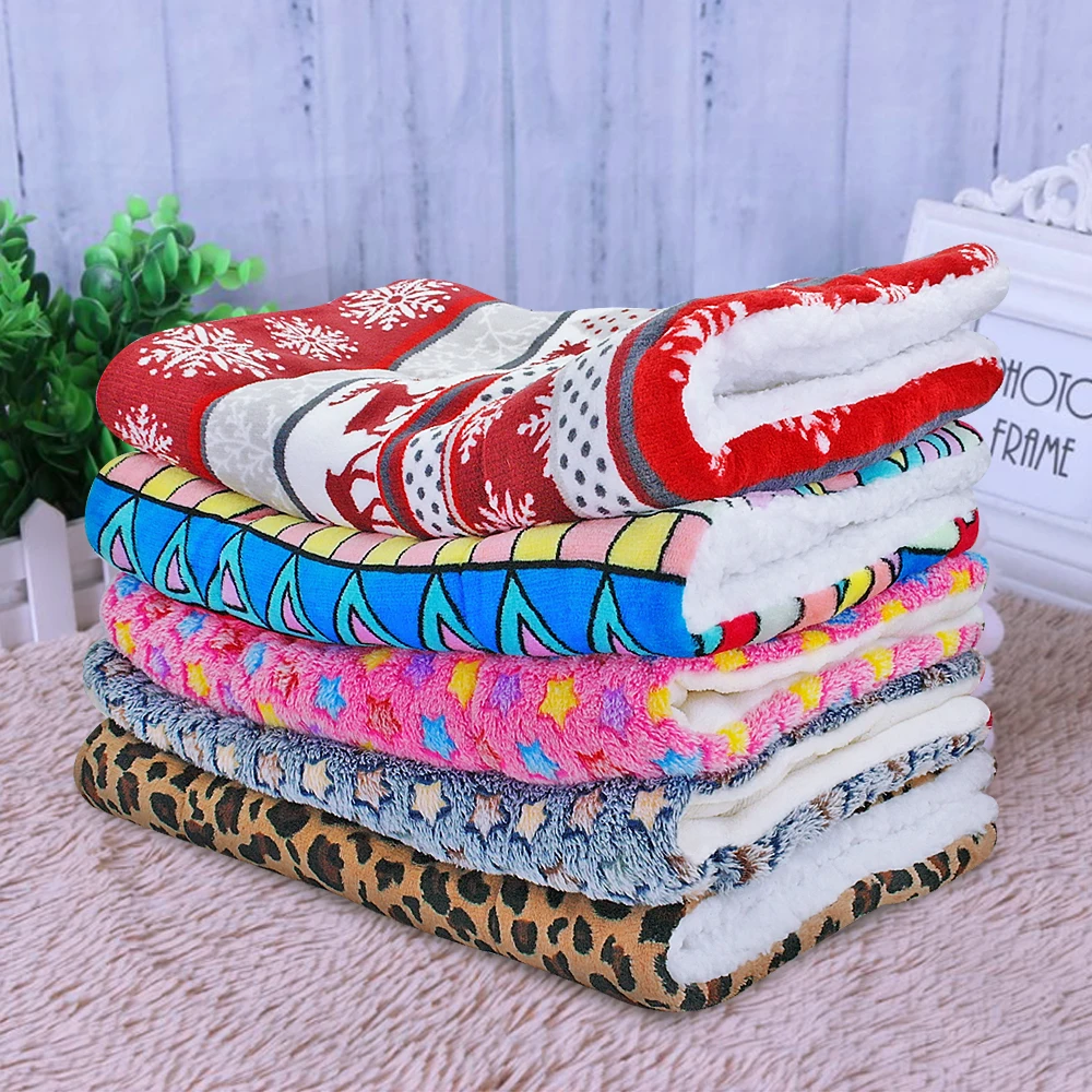 

Warm Pet Dog Cat Bed Soft Winter Pets Bed Mat Puppy Cat House Dog Beds Blanket For Small Medium Large Dogs Cats Cama Perro S-XL