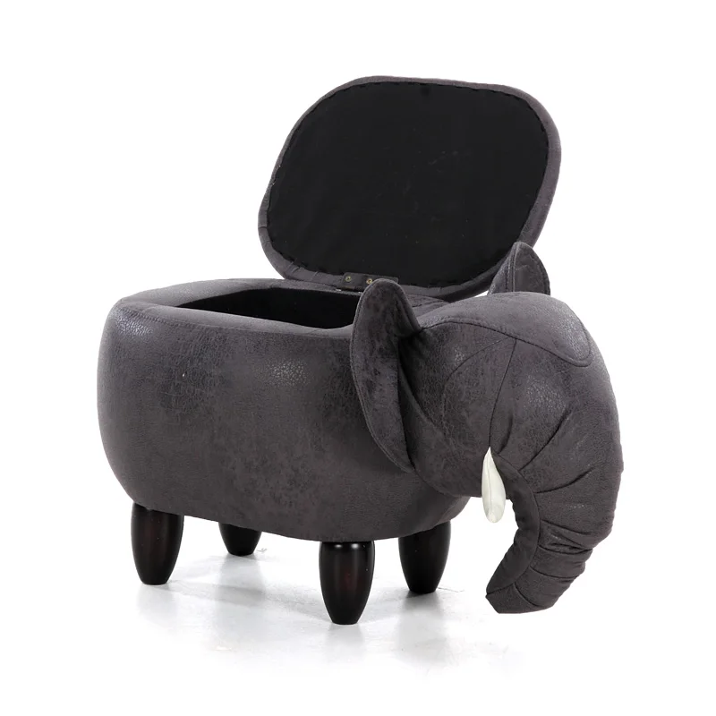 

Creative shoes bench storage solid wood feet fashion shoes stool animal shape sofa bench