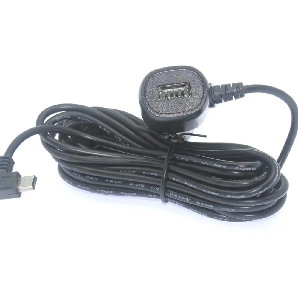 Вход DC 8 V 36 Полный Объем 5 3A 11 FT изогнутое мини USB Автомобильное зарядное