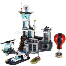 Lepin 02006 815pcs LEPIN City Police Prison Island Building Blocks Figures Model Bricks Toys Gift Compatible With 60130