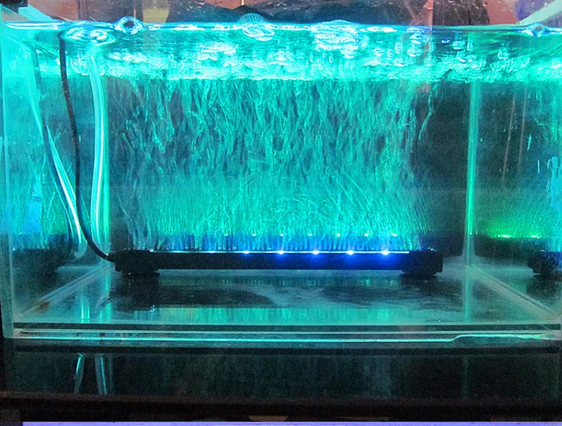 

Aquarium amphibious intelligent color changing LED lamp Lighting remote control colorful slow flashing color lamp with bubblebar