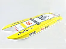 1.3M 120A ESC Brushless Electric 100KM/H RC Speed Racing Boat E51 Two Motor KIT Yellow