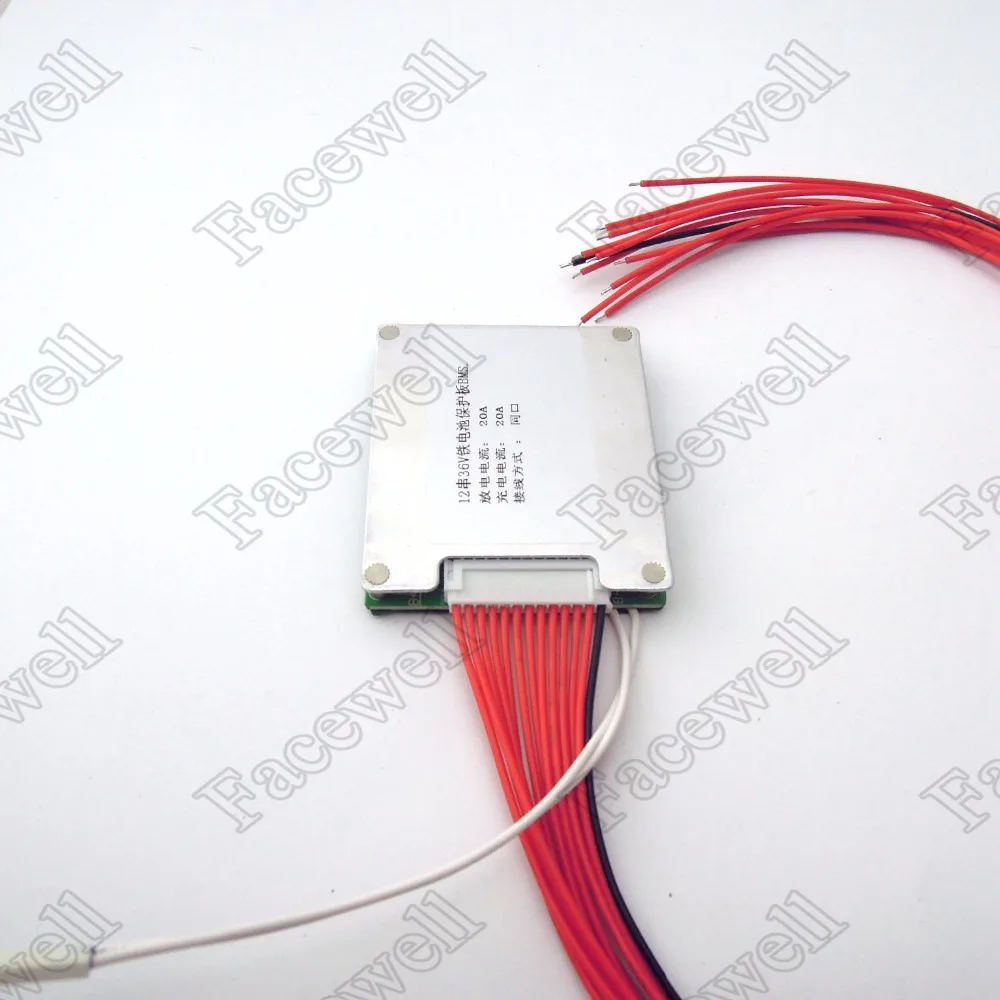 Высококачественный батарейный блок 12s1p 36 В 20A bms модули lifepo4 12S smart PCM Защитная плата