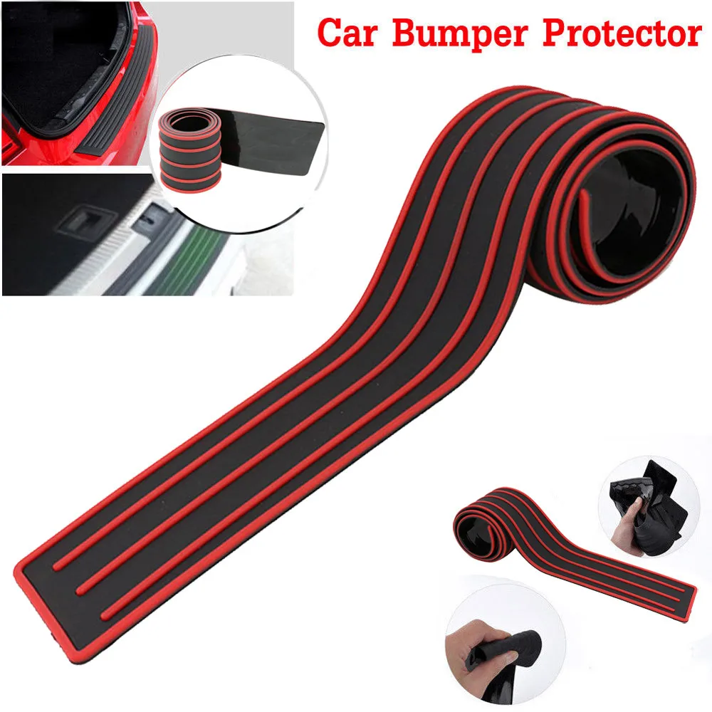 

90cm Universal PVC Rubber Moulding Strip Car Rear Bumper Protector Door Sill Protector Edge Guard Car Stickers Car Styling