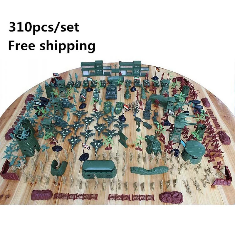 Free shipping Super-affordable military base 310pcs/set Plastics toy soldier sand table model army soldier boy Christmas gifts Free shipping Super-affordable military base 310pcs/set Plastics toy soldier sand table model army soldier boy Christmas gifts