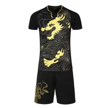 Chinese elements Soccer Jerseys Sets Survetement Football Kits Sports Futbol Table tennis, badminton Training Sweatshirt Suit
