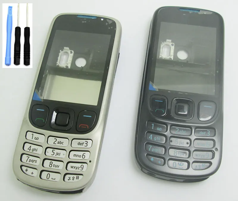 Металлическая клавиатура для Nokia 6303 6303c серебристо черного цвета|Корпусы и рамки