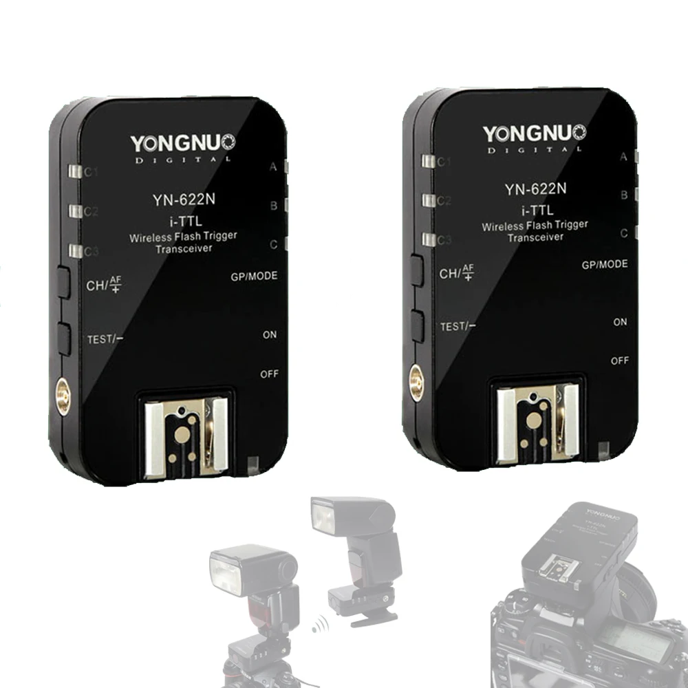 

YONGNUO YN622N YN-622N 622N Wireless TTL HSS 1/8000S Flash Transceiver Receiver For Nikon Support YN-586EX YN568EX YN685N Flash