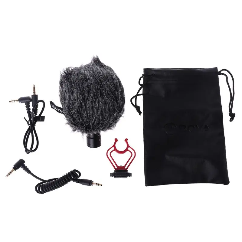 

BOYA Video Micro Compact On-Camera Recording Microphone for Canon Nikon DJI Osmo DSLR Smooth Q 4 Feiyu Gimbal BY-MM1 Microphone