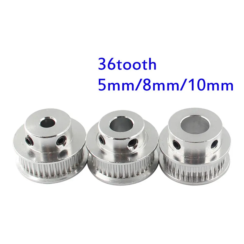 

1PC GT2 Timing Pulley 3D Printers Part Aluminium Gear Teeth Width 6mm 10mm Bore 5mm 6.35mm 8mm 30tooth 36tooth 40tooth 60tooth
