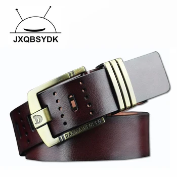 

JXQBSYDK Luxury Brand Belts Fashion Pin Buckle Belts for Men Retro Designer High Quality Leather Belts Cinturon Hombre