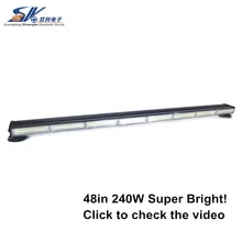 46 ''220 W Двойная Сторона ярких Янтарный COB светодиодный стробоскоп вспышка аварийный сигнальный Предупреждение светодиодный советник по трафику лампа