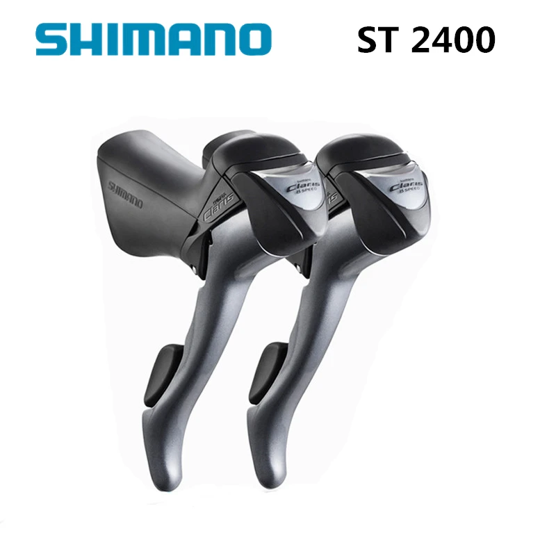 

shimano ST 2400 2x8S 16S Shifter / Brake Lever Road Bike Bicycle Parts Include Inner Cables