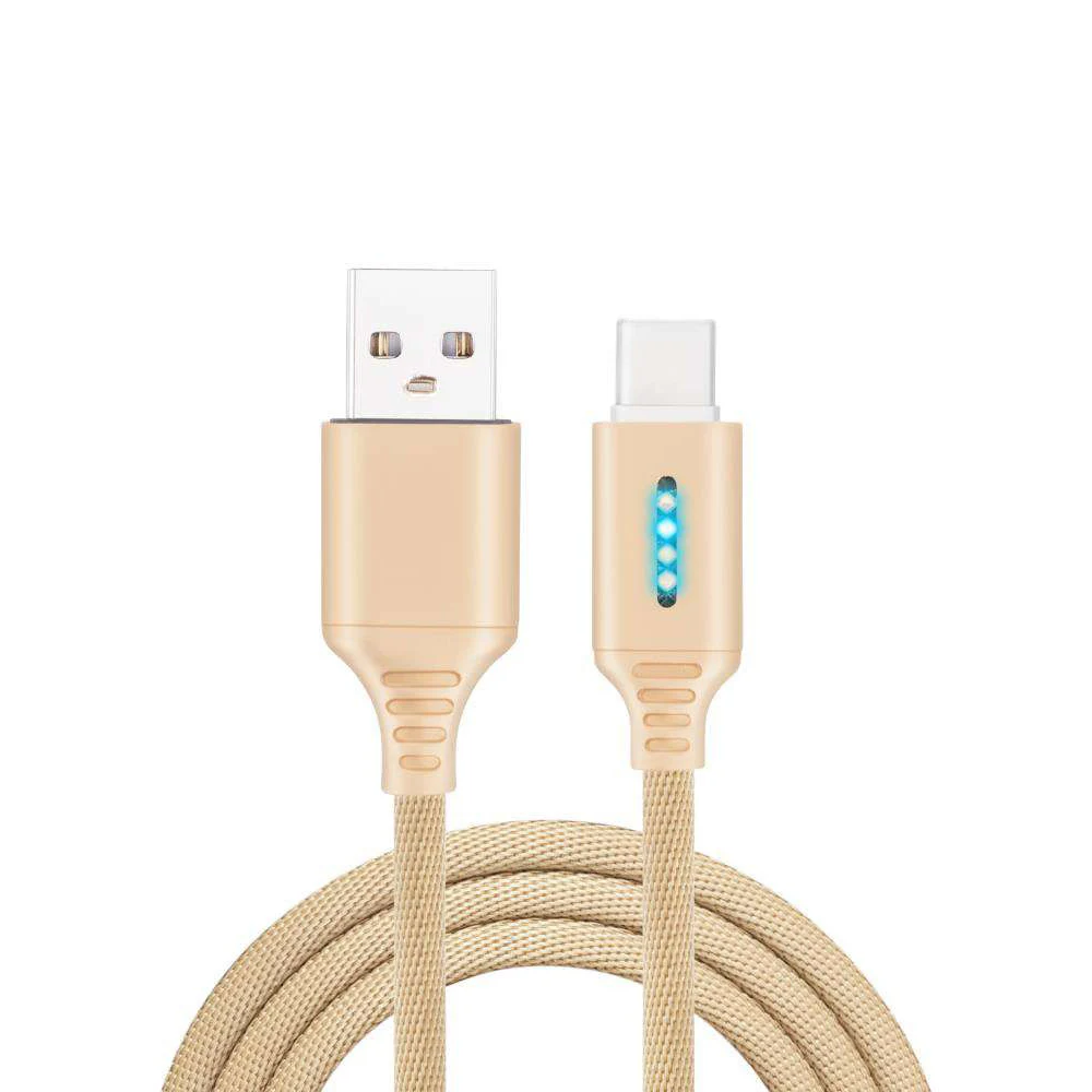 USB C кабель автоматическое отключение питания 1 м 2.4A Быстрая зарядка для samsung S9 S8 huawei P30 Pro type-C кабель синхронизации данных и зарядки для Xiaomi