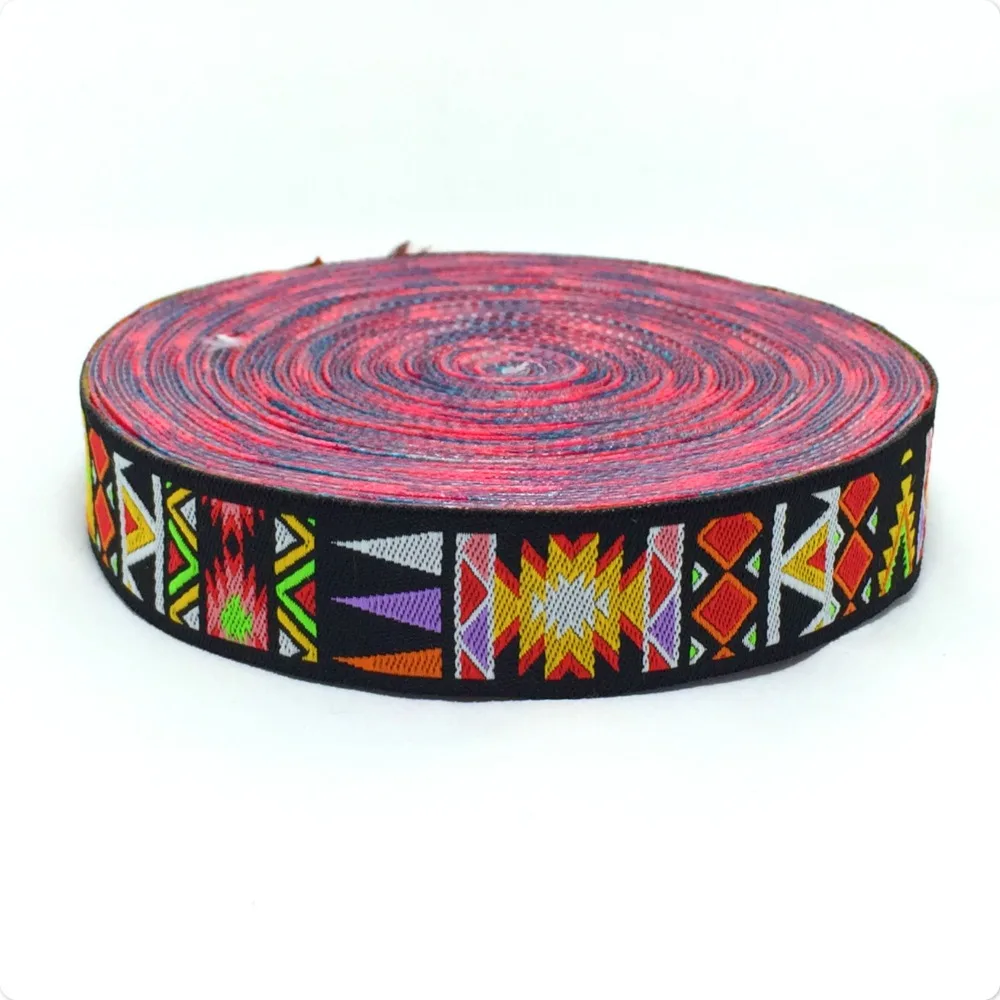 

2016 NEW wholesale 3/4'' 20mm 10y/lot Wide geometric restoring ancient Woven Jacquard Ribbon dog chain accessories KTZD16032701