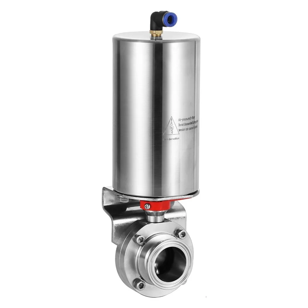 

Pneumatic 1.5 in. Triclamp Sanitary Butterfly Valve SS304 Staininless