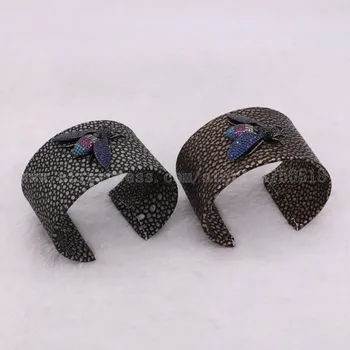 

3 pieces Big bangle cuff bangle bracelet with Cubic Zircon bugs beads mix color beads bangle gems jewelry 2930