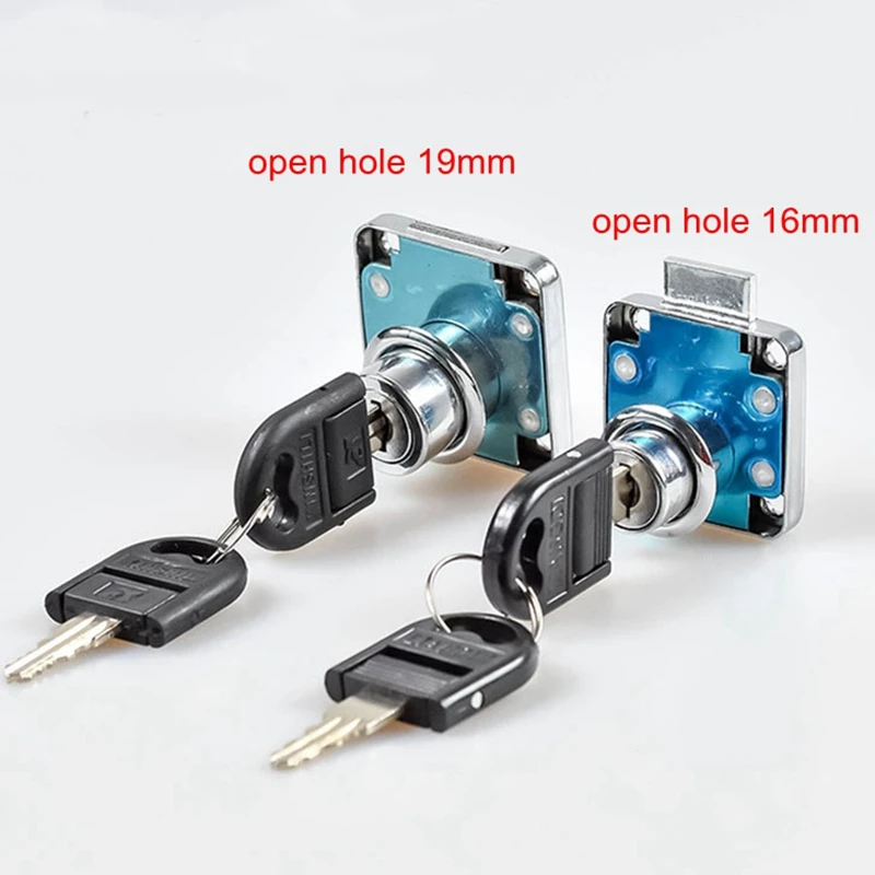 Universal Drawer Cam Lock Zinc Alloy Cabinet Office Cupboard Desk Locks With IronPlastic Key For Furniture Hardware 3