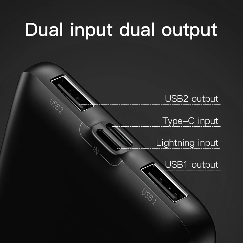 Baseus Tmall Cat Logo 10000mah Qi Wireless Charger Power Bank For iPhone Xiaomi mi Poverbank External Battery Wireless Powerbank