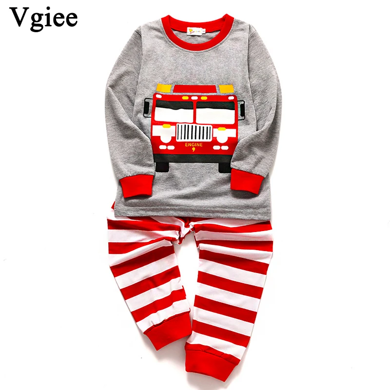 

Vgiee Kids Clothes Cotton Full Cartoon for Car O-Neck Children Clothes Boy 2019 Autumn Winter Clothes CC209