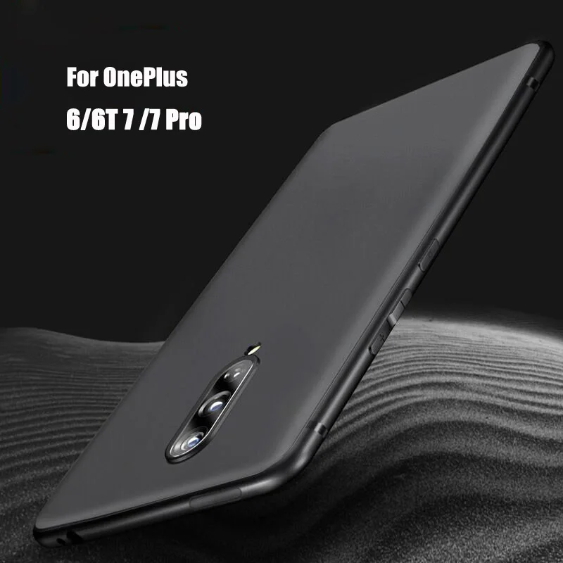 

Black Cover For OnePlus 6 Ultra-Thin Slim Matte Case Phone Cases For OnePlus One Plus 6 6T Cover Phone Shell