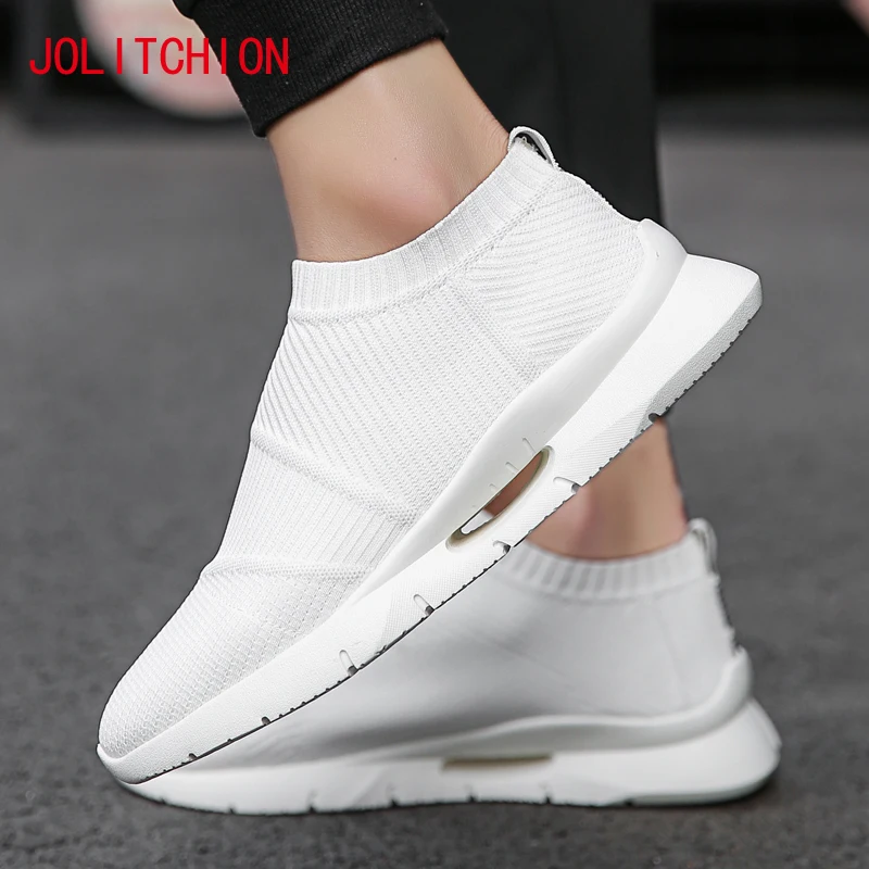

2018 Krasovki Men Summer Mens Casual Sock Shoes Breathable Sneakers Male Adult Sock Slip on Shoes Chaussure Homme Loafer Shoes