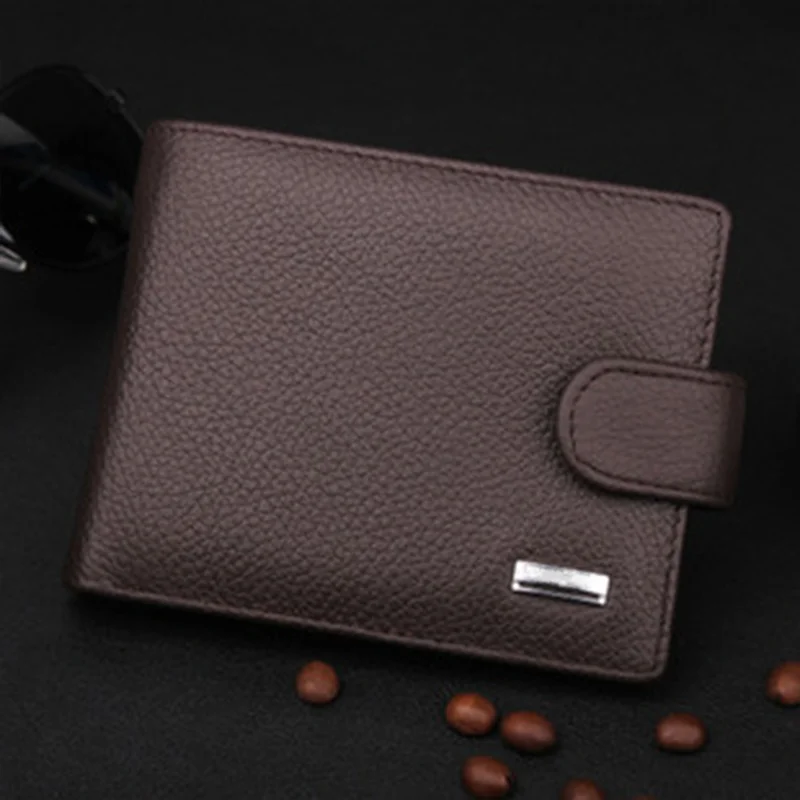  GETHOME 2016 Vintage Men Wallets Luxury PU & Genuine Leather Purses Short Casual Male Card Holder Carteira Brand Wallet 