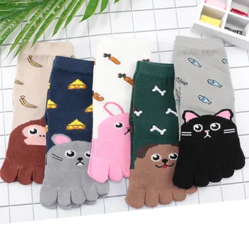 

Brand New Cute Children Socks Cotton Animal Boys Girls Socks High Quality Toe Socks for Kids Five Finger Sock