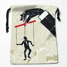 Высококачественная печатная сумка для хранения с завязкой, Подарочная атласная сумка 27x35 см, компрессионные сумки