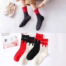 Новые весенние и летние короткие носки в стиле Харадзюку С Мороженым Женские повседневные хлопковые Забавные милые носки для женщин sox meias