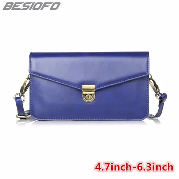 

Double Pockets Pouch Girl Women Holster With Belt Card Slots Buttons Phone Case For Samsung Galaxy Note 3 4 5 6 7 Note 8 Note 9