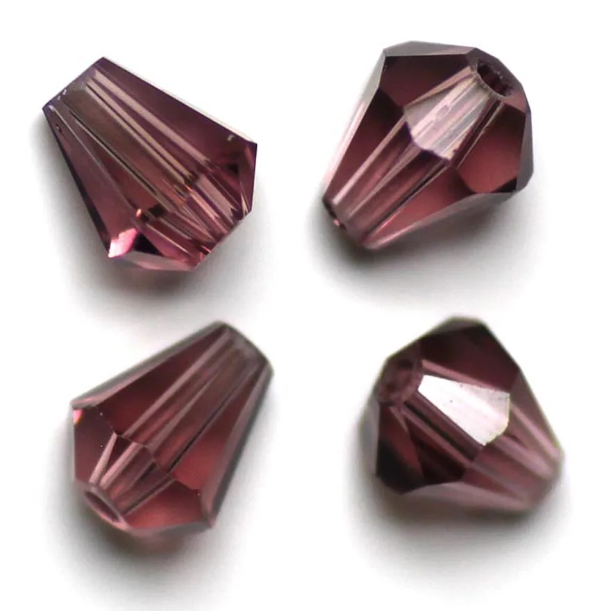 

100pcs Teardrop Bicone Beads Austria Crystal Waterdrop Beads Loose Spacer Bead for DIY Jewelry Making,6x5mm,U Pick Colors